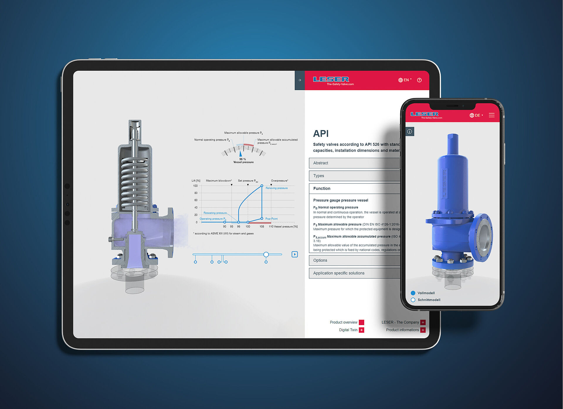 Mockup mit Screenshot vom Projekt "valveExplorer" für LESER