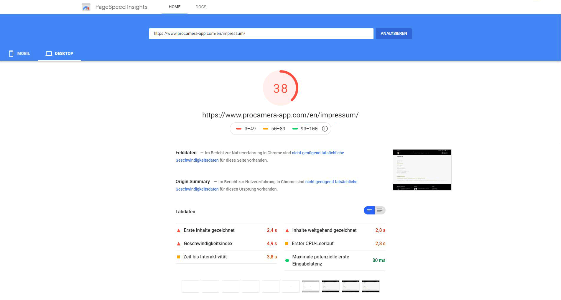 Pagespeed